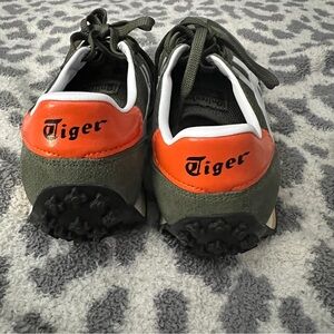 Onitsuka Tiger by Asics Orange and Green Sneakers with Sleek Design